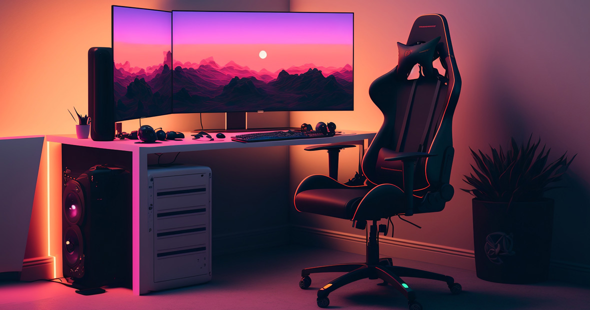 Siège gamer ergonomique